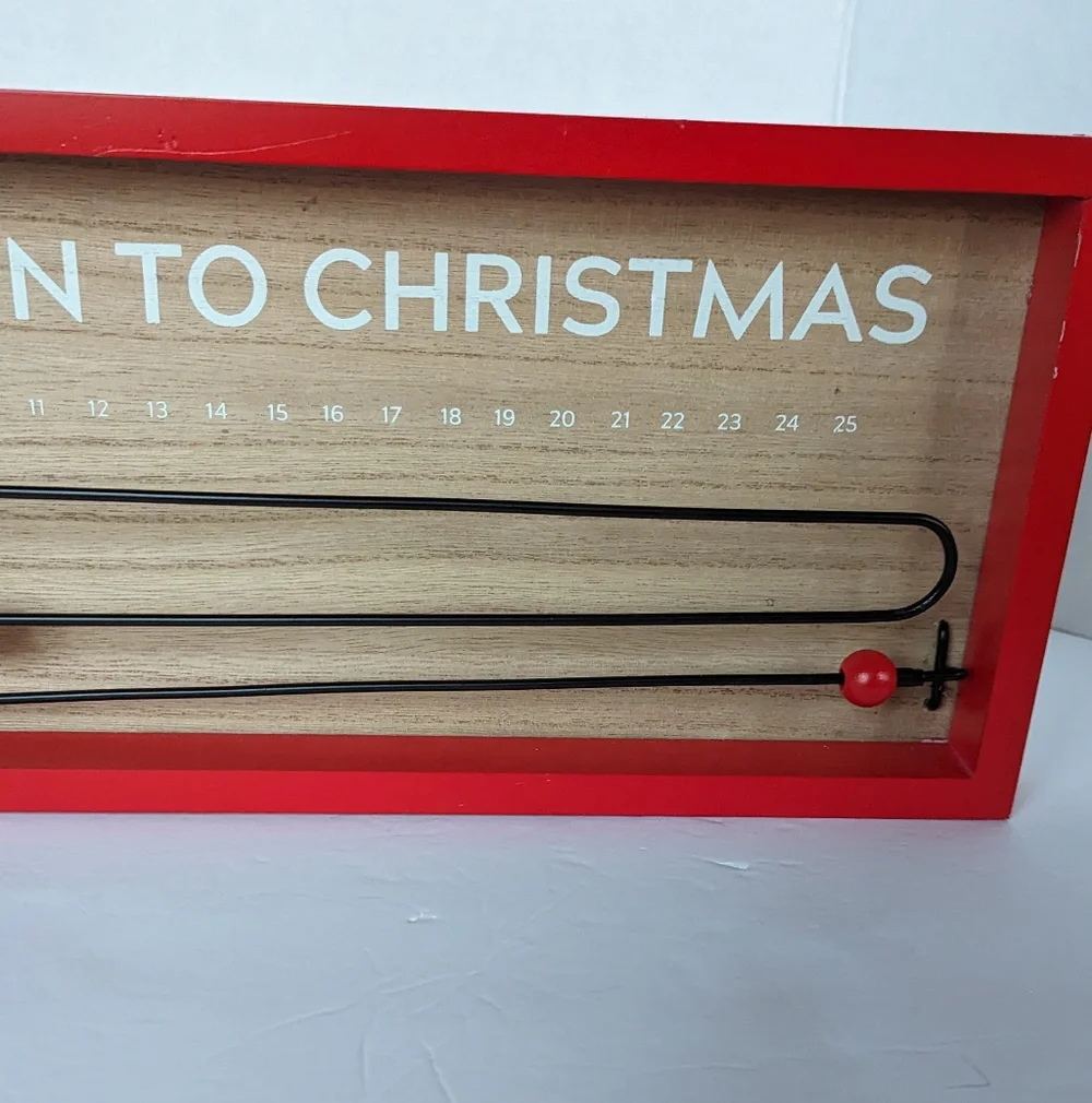 Target Wondershop Christmas Countdown Wood Bead Sliding Advent Calendar